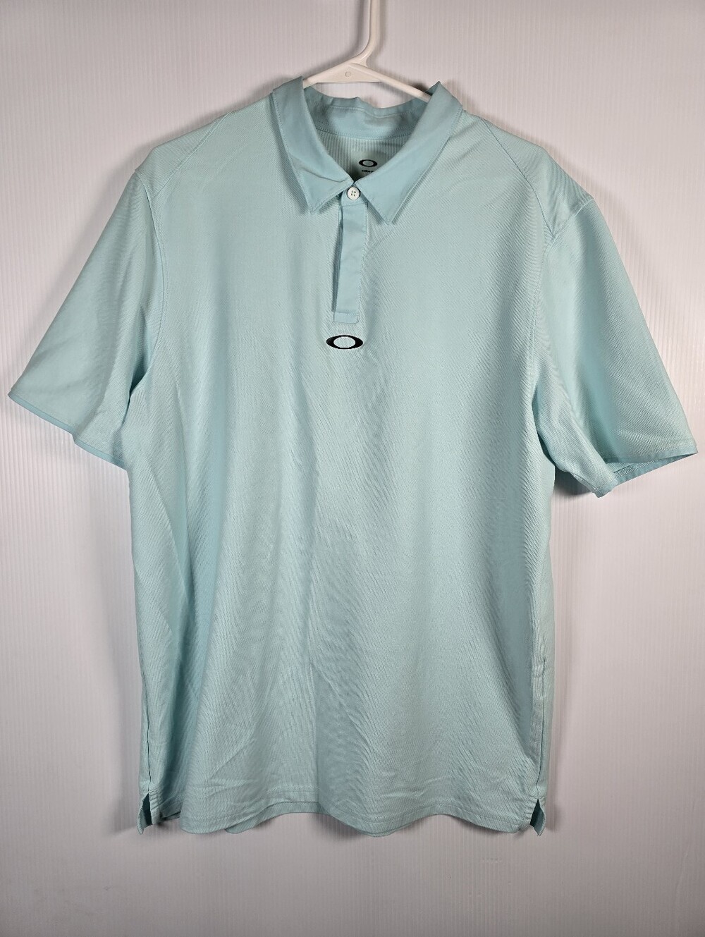 NWOT Oakley Light Mint Green Short Sleeve Polo Shirt Golf Athleisure Size XL